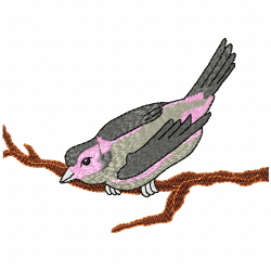 Small Birds Embroidery Design 6